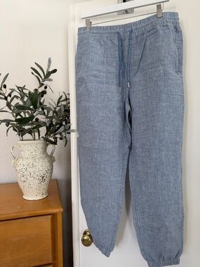 New Athleta Drawstring Linen joggers size 12